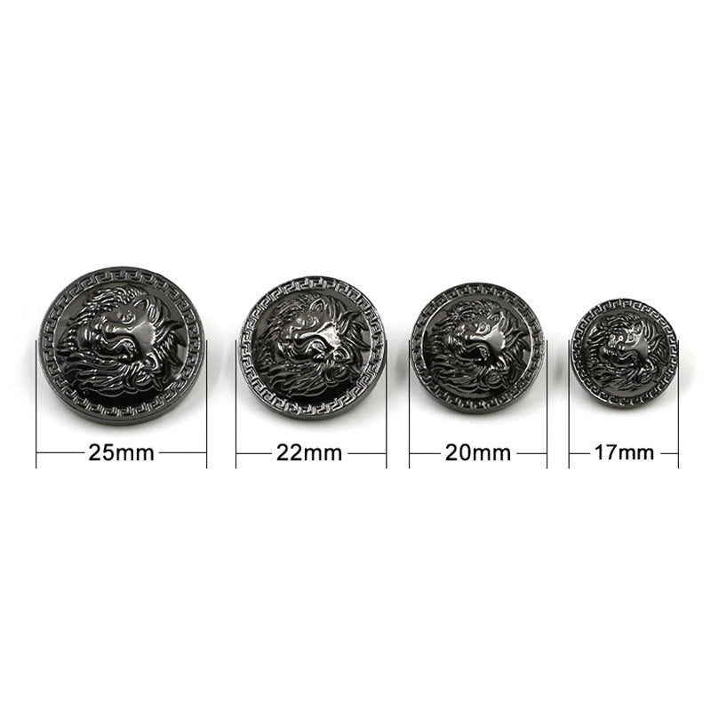 3437★ Botones metálicos retro británicos, botones de traje, botones decorativos para abrigos, chaquetas, gabardinas, accesorios de ropa, botones dorados