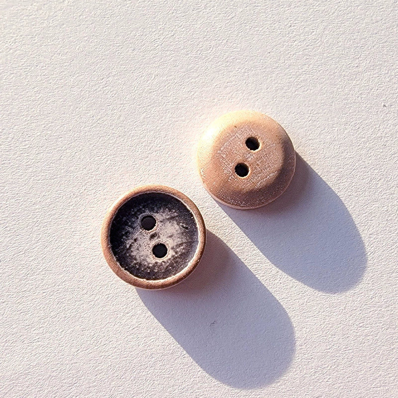 3370★  Natural wooden buttons wooden buttons two-eye buttons retro shirt shirt cardigan buttons men's and women's handmade accessories