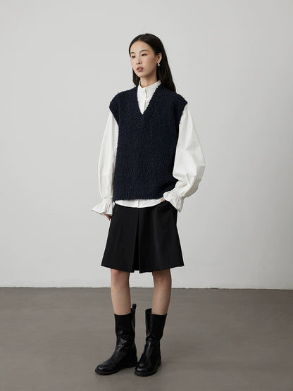 [Barroco] Camisa de temperamento elegante francesa CAREMIND, diseño de encaje de hongos, camisa blanca apilada en la parte superior 