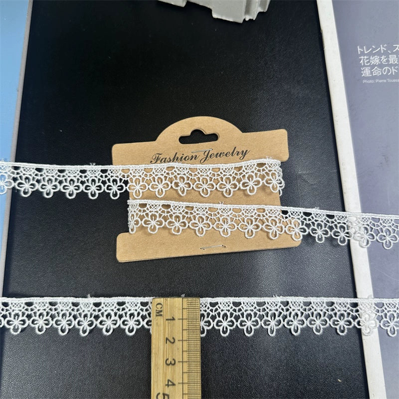 3668 Delicado bordado de poliéster, encaje soluble en agua, accesorios de encaje, bricolaje, ropa, collar, clavícula, cadena, tocado, correa de hombro, material