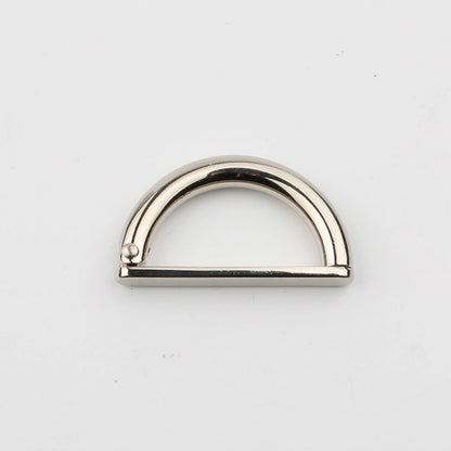 3531★ Botón de metal Hebilla de cinturón de metal Hebilla en D Correa de equipaje Zapatos Botón de ajuste Suéter Abrigo Botón de cortavientos