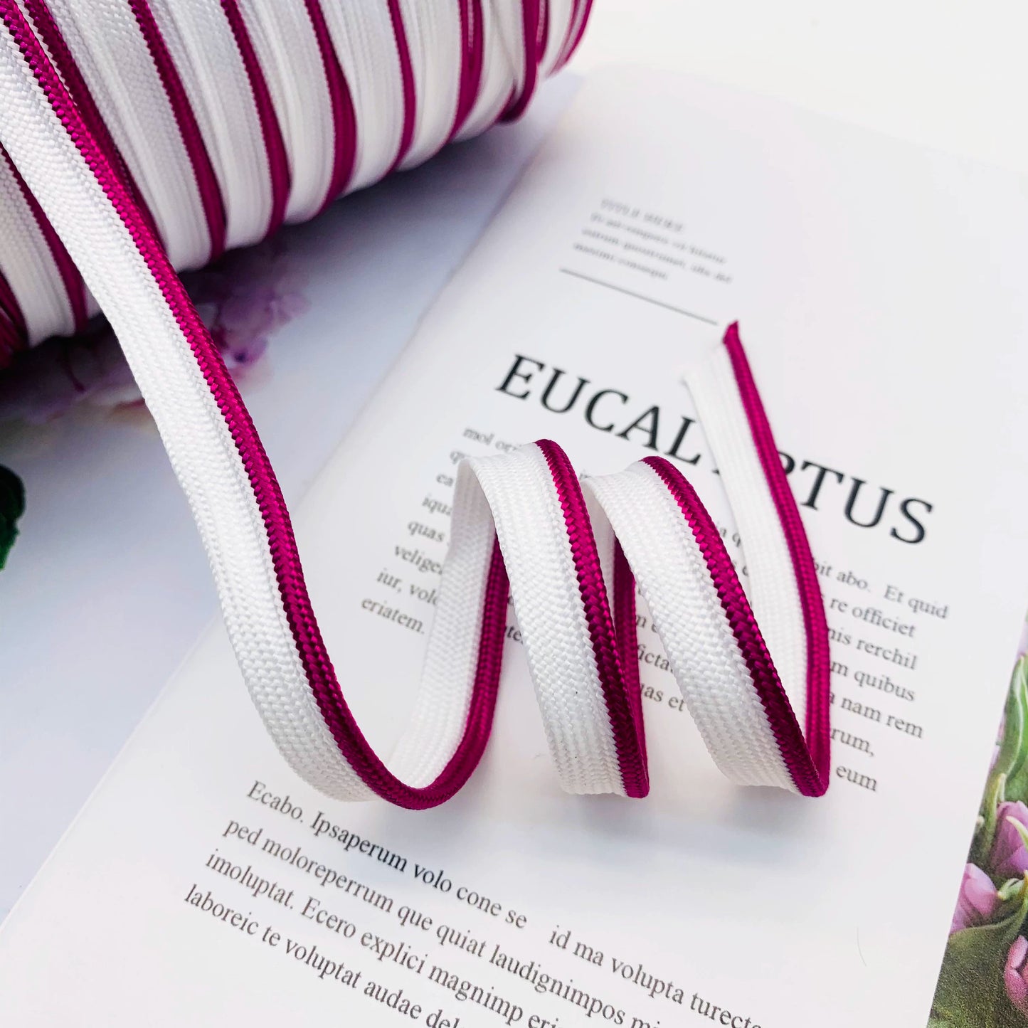 Cinta adhesiva de seda brillante de 1 cm, 41 colores, con borde incrustado, para decoración de hogar, textiles, accesorios de ropa, 3847