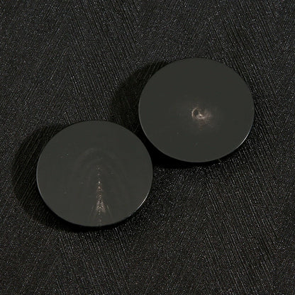 3455★ Botón negro redondo ojo oscuro botón plano material cuerno traje hombre botón cuerno chaqueta mujer abrigo