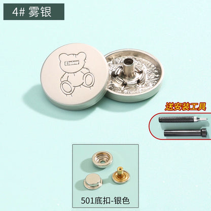 3410★ Boutons pression haut de gamme sans couture pour vêtements pour femmes, boutons mère et enfant, boutons quatre en un, boutons de doudoune, boutons boutons, boutons cachés invisibles.