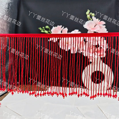 Tubo de cuentas de industria pesada de 15 cm de ancho, colgante de encaje de cristal, accesorios de ropa para vestido de novia, accesorios de bricolaje