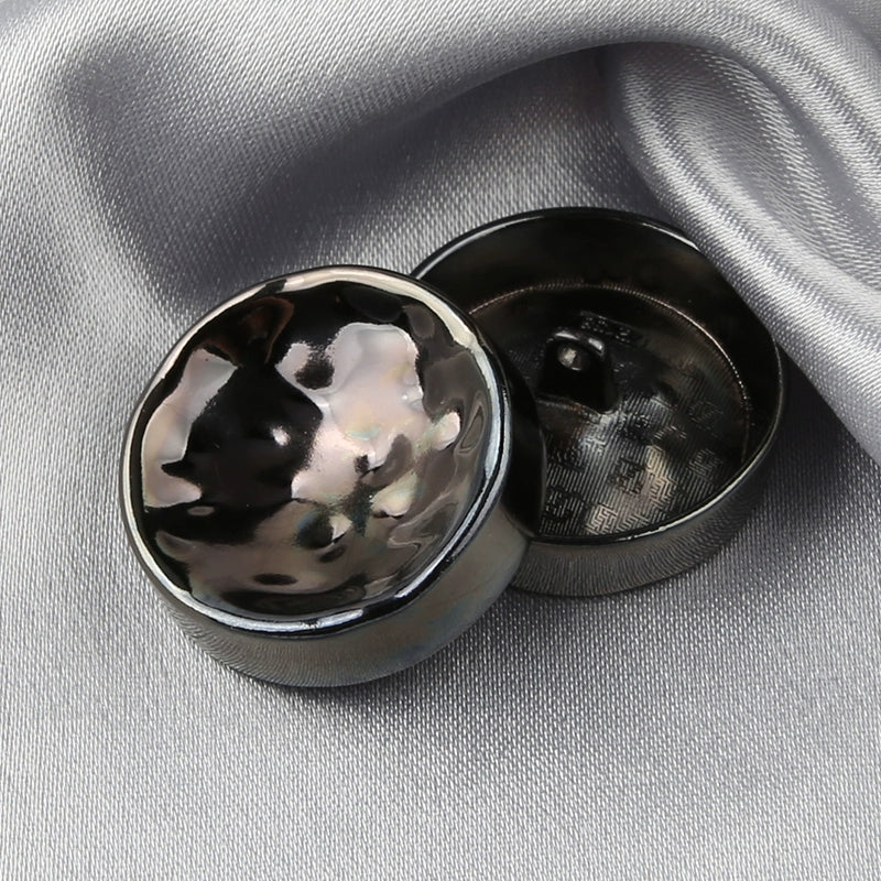 3430★ Botones de abrigo de metal en forma de cuenco, botones decorativos de gabardina de cachemira de lana gruesa, botones pequeños de abrigo versátiles de moda para mujer