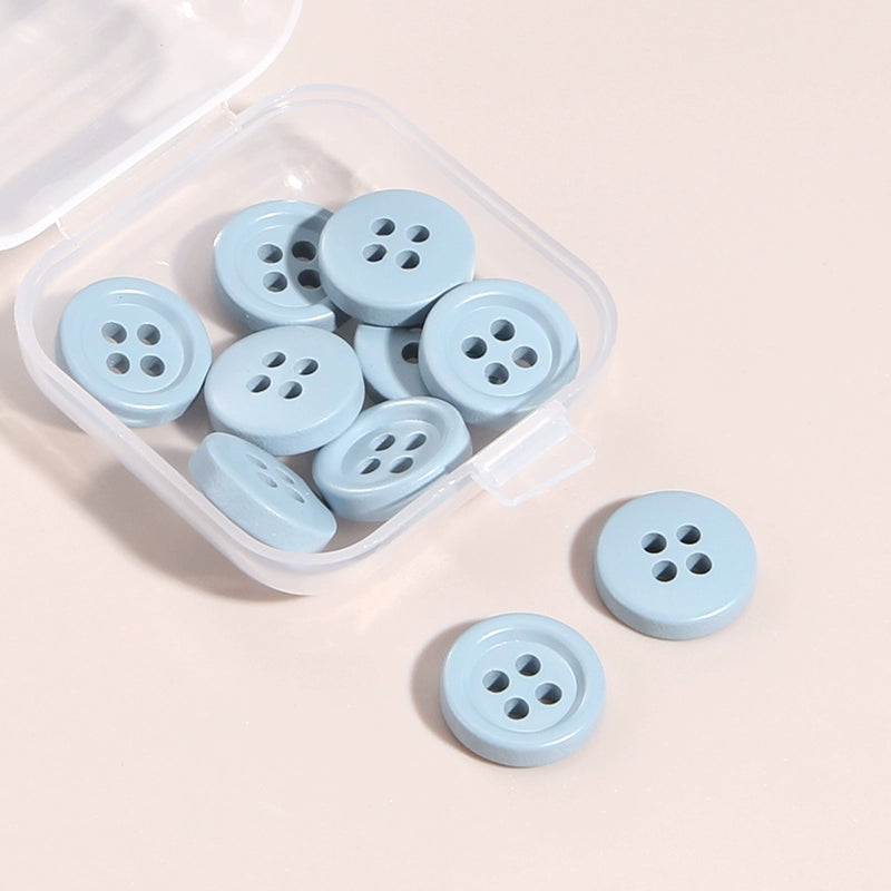 3371★  Four-eye round clothes decorative buttons jacket shirt cardigan shirt buttons high-end fashion top button accessories