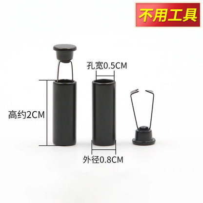 3538★ Accesorios de cuerda Suéter de cabeza de metal Sombrero Correa de cordón Hebilla de cabeza de cuerda Botón Ropa Cintura Hebilla de cuerda