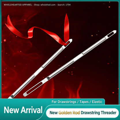 1794★ Stainless Steel Cord Threader for Elastic Waistbands, Webbing, Lace, and Eyelets.