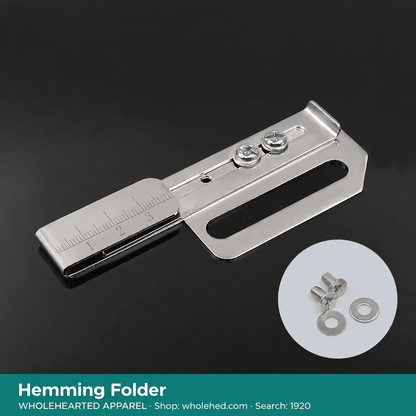 1920★ Adjustable Hemming Folder for 3-Needle 5-Thread Coverstitch Machine, Sewing Attachment