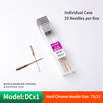 1689★ AXAK Hard Chrome Sewing Machine Needles, DBx1 for Lockstitch and DCx1 for Overlock Machines.