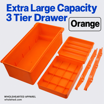 1643★ Organisateur de tiroir universel à 3 niveaux pour le rangement des canettes et outils de machines à coudre industrielles.