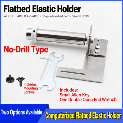 1099★ New Computerized Flatbed Sewing Machine Elastic Holder for Cuffs and Hems.