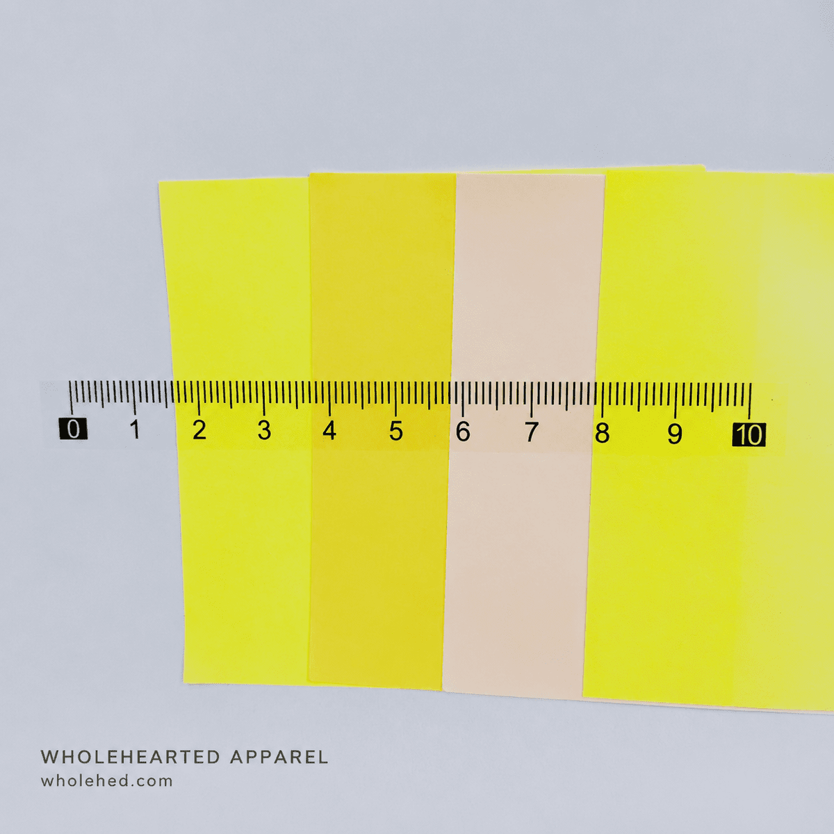 1603★ Transparent Self-Adhesive Waterproof PVC Ruler Sticker with Center-Finding Scale Customizable.