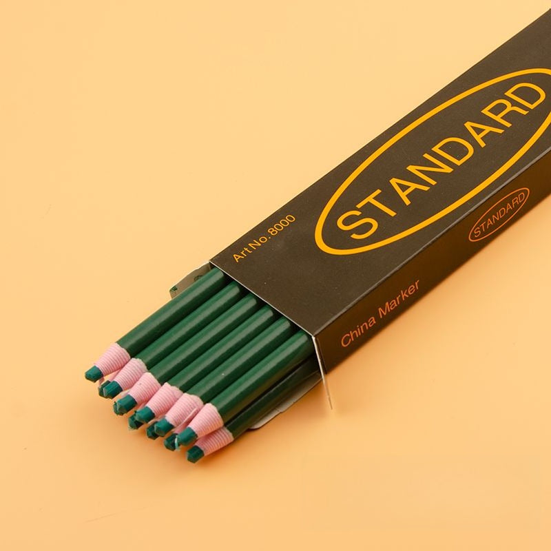 1666★ Lápiz marcador de cera lavable para corte y confección de prendas, diseño de cuerda sin necesidad de sacar punta.