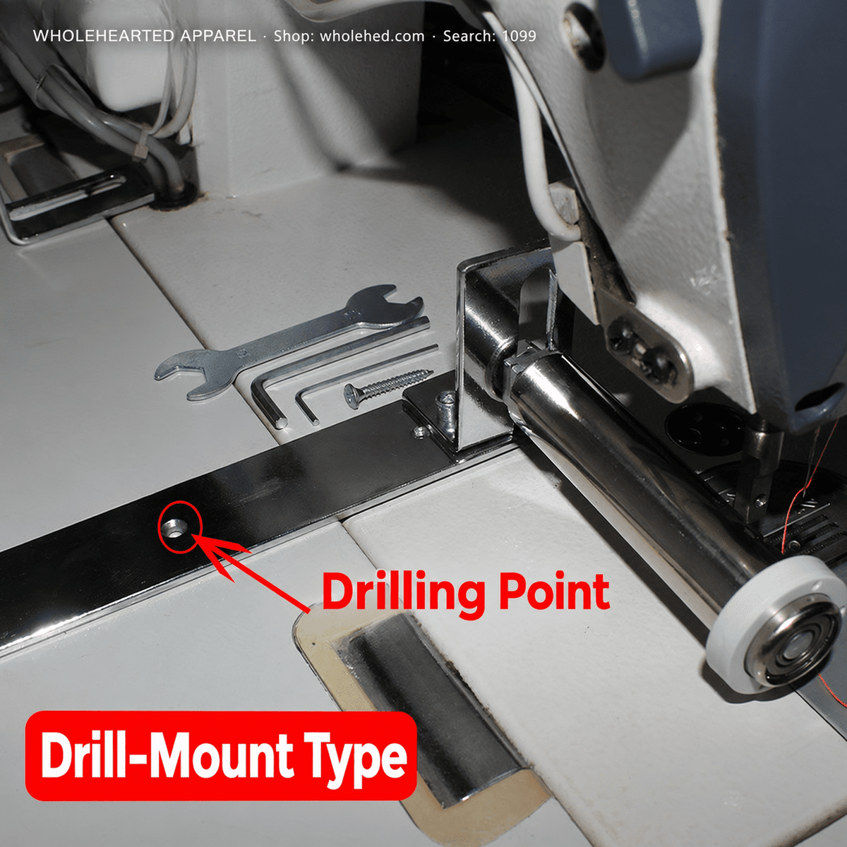 1099★ New Computerized Flatbed Sewing Machine Elastic Holder for Cuffs and Hems.