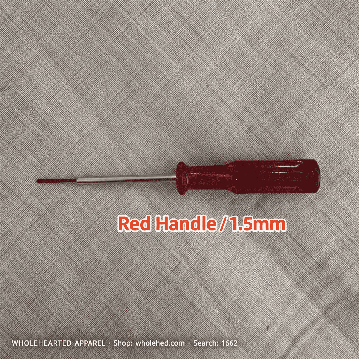 1662★ Sechskant-Schraubendreher für Overlockmaschinen für die Schrauben der oberen Nadel und des Schneiders, 1.5mm und 1.6mm.
