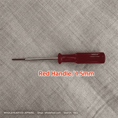 1662★ Sechskant-Schraubendreher für Overlockmaschinen für die Schrauben der oberen Nadel und des Schneiders, 1.5mm und 1.6mm.