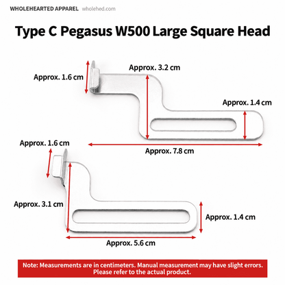 1767★ Adjustable Square Head Hemming Guide for Three-Needle Five-Thread Coverstitch Machine Sleeves and Necklines.