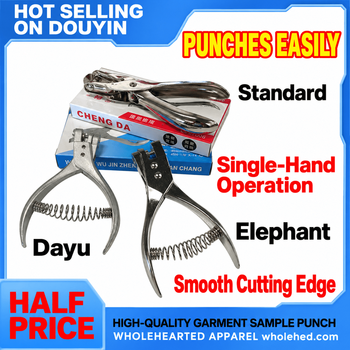 1434★ Garment Pattern Notching Pliers U-Shaped Cutting and Punching Tool for Sewing and Sample Making.