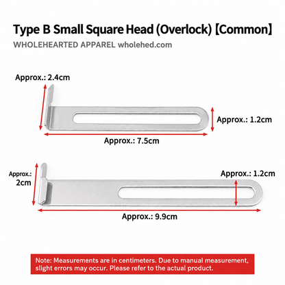 1767★ Adjustable Square Head Hemming Guide for Three-Needle Five-Thread Coverstitch Machine Sleeves and Necklines.