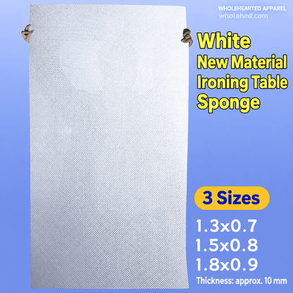 1714★ Low-Density Heat-Resistant Elastic Ironing Table Sponge, Colorfast Breathable Water-Draining Pad.