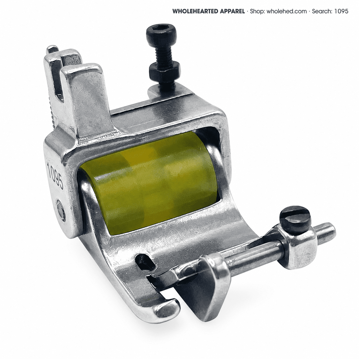 1095★ Adjustable-Width Roller Hemming Presser Foot for Industrial Flatbed Sewing Machines, Pant Hems and Shirt Collars