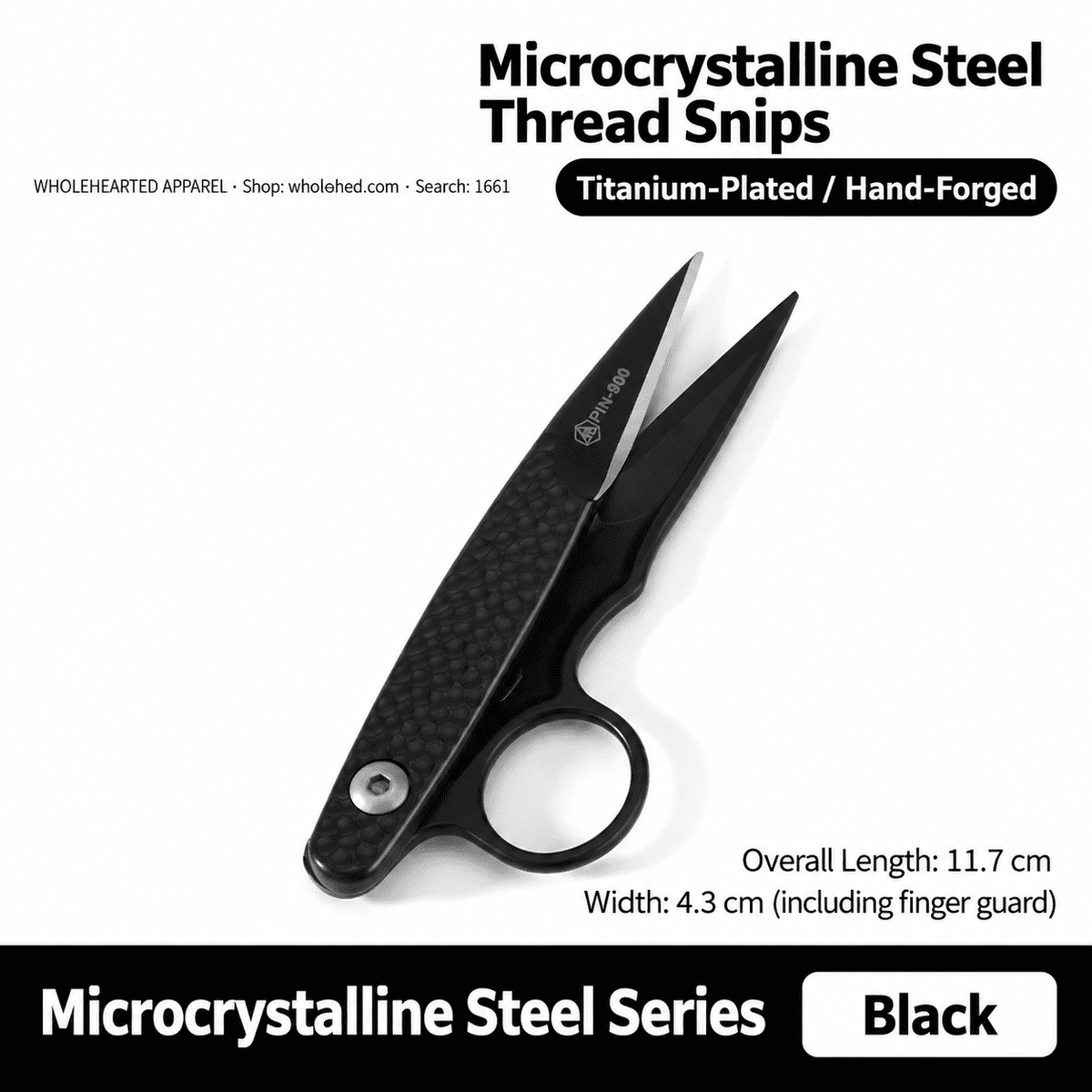1661★ Microcrystalline Steel Thread Snips, Stainless Steel Sewing Scissors for Embroidery, Cross Stitch and Tailoring