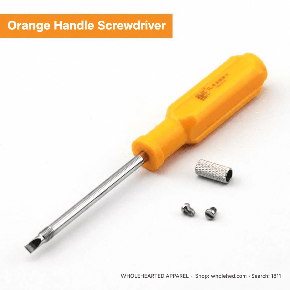 1811★ Magnetic Flathead Safety Screwdriver for Sewing Machines, Medium Size, S2 Steel