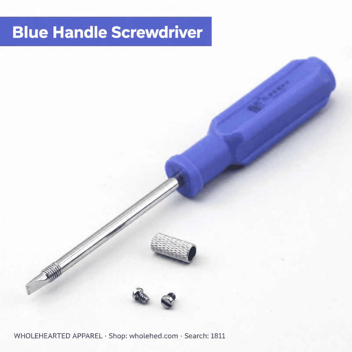 1811★ Magnetic Flathead Safety Screwdriver for Sewing Machines, Medium Size, S2 Steel