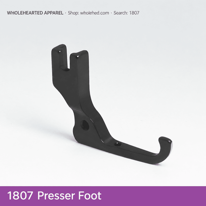 1807★ Pied-de-biche en acier titane noir pour machines à coudre informatisées à plat, robes de mariée, robes de soirée et tissus à sequins