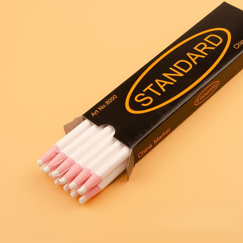 1666★ Lápiz marcador de cera lavable para corte y confección de prendas, diseño de cuerda sin necesidad de sacar punta.