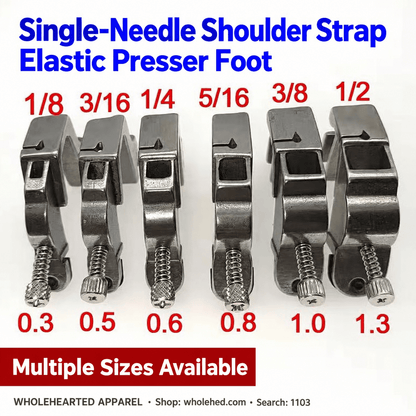 1103★ All-Steel Elastic Presser Foot for Shoulder Straps and Elastic Bands, Industrial Sewing Machine Accessory.
