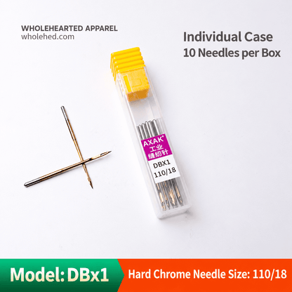 1689★ AXAK Hard Chrome Sewing Machine Needles, DBx1 for Lockstitch and DCx1 for Overlock Machines.
