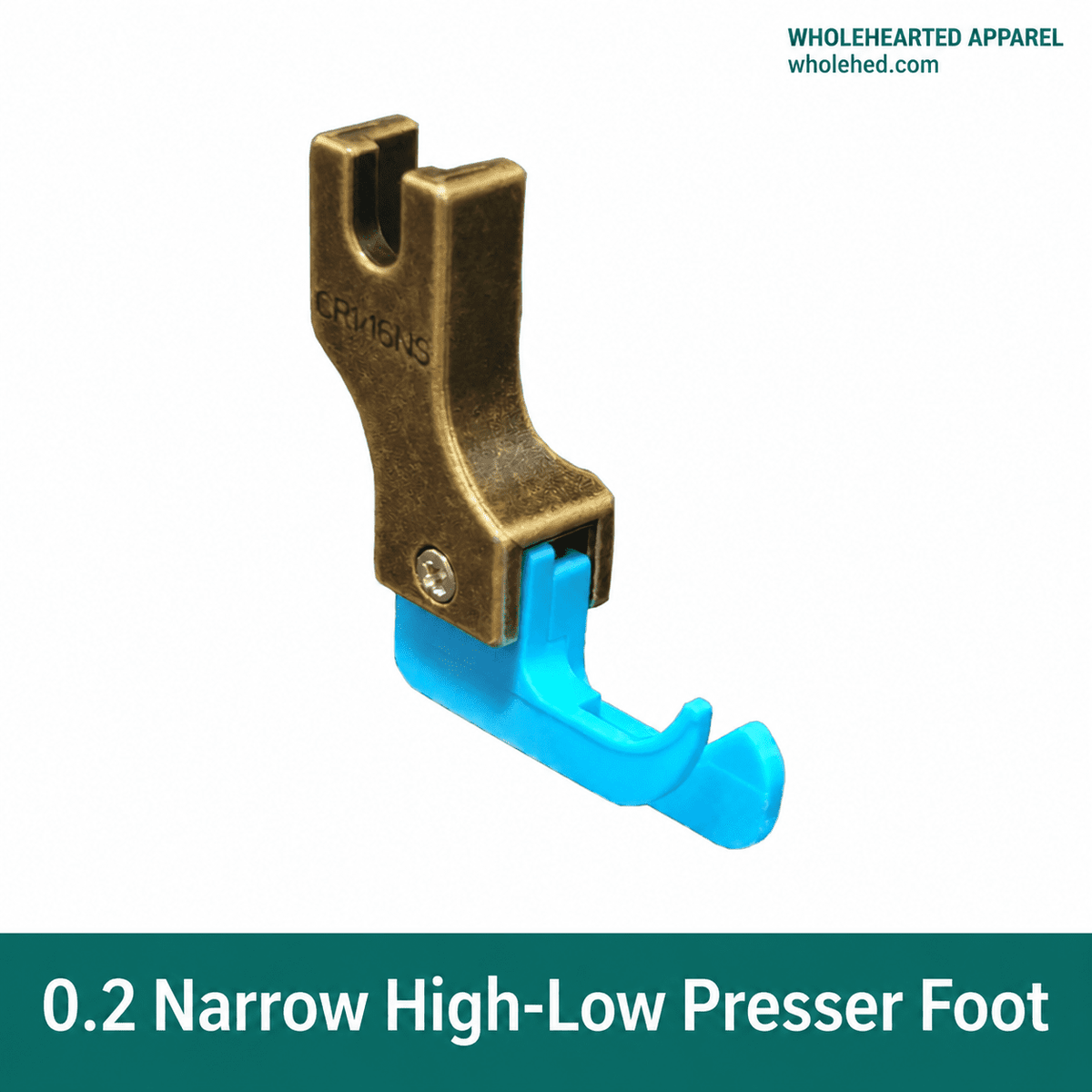 1687★ 0.2/0.3 Narrow Plastic High-Low Presser Foot for Lockstitch Machines Zipper Sewing Topstitching and Edge Guiding for PTFE and Oxford Fabric.