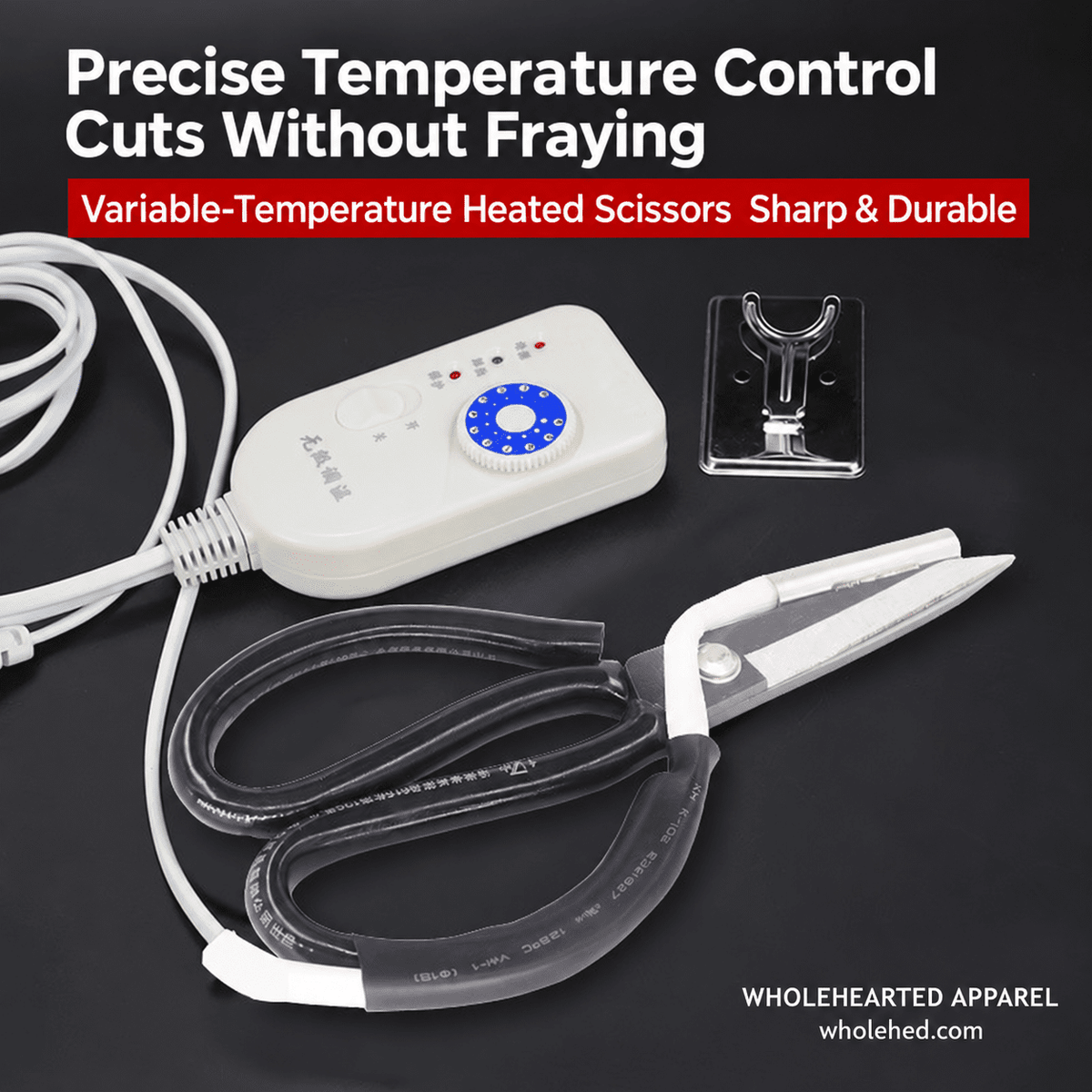 1220★ Electric Hot Scissors with Switch for Label Edge Trimming and Webbing Cutting Heating Tube Type.