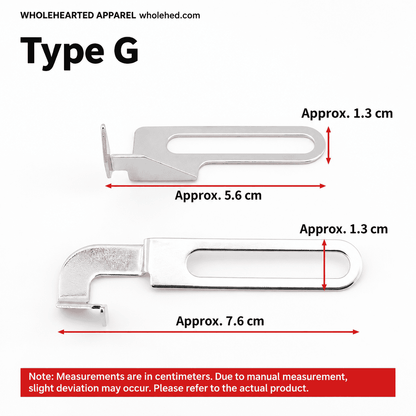 1767★ Adjustable Square Head Hemming Guide for Three-Needle Five-Thread Coverstitch Machine Sleeves and Necklines.