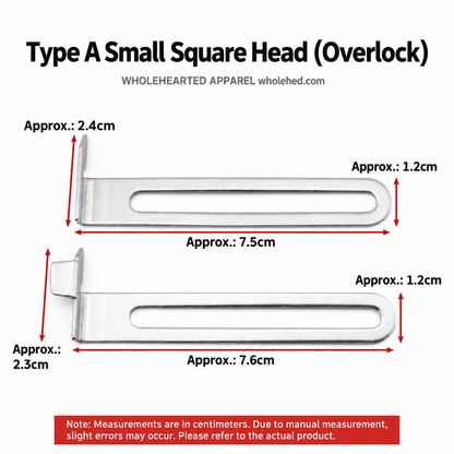 1767★ Adjustable Square Head Hemming Guide for Three-Needle Five-Thread Coverstitch Machine Sleeves and Necklines.