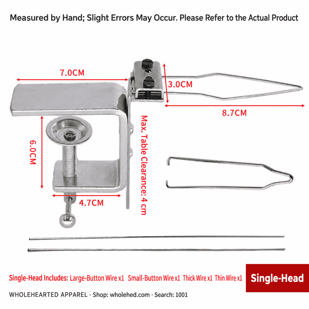 1001★ I-Beam Clamp Buttoning Tool for Garment Production.