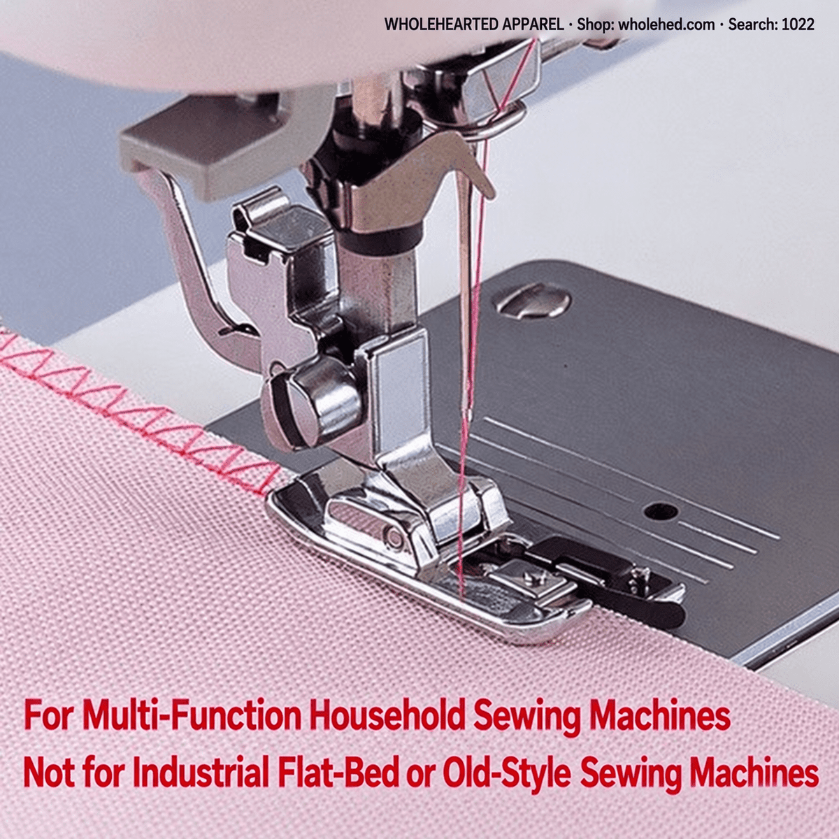 1022★ Pied pour surjet, pour la finition des bords de tissu, compatible avec certaines machines à coudre domestiques Singer, Brother, Feiyue, Butterfly et Juki