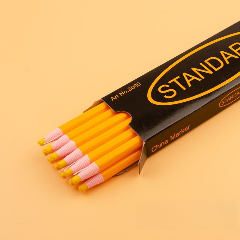 1666★ Lápiz marcador de cera lavable para corte y confección de prendas, diseño de cuerda sin necesidad de sacar punta.