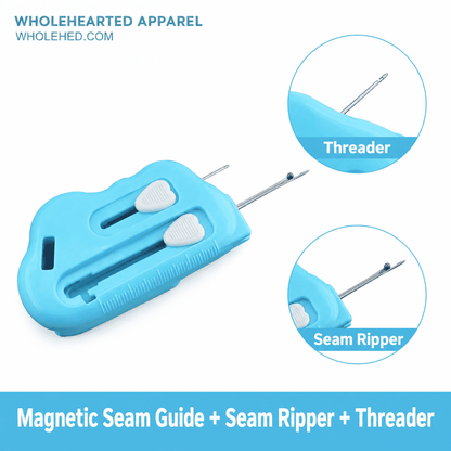 1618★ Multifunctional strong magnetic plastic regulation rib crimping awl thread remover threading device sewing accessories.