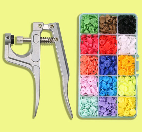 3412★  Button buttons Raincoat hidden buttons Plastic four-in-one buttons Children's overalls Pants Mother buttons Clothes Children's women's snap buttons