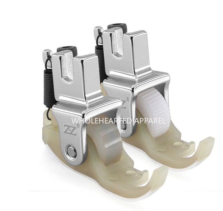 1617★  New flat car A10 pull cylinder special presser foot roller plastic presser foot hemming device wheel Teflon baseplate★
