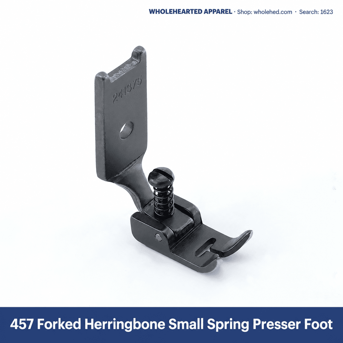 1623★ All-Steel Spring Presser Foot for Herringbone Sewing Machines, Flat-Opening and Forked Styles, Small/Medium/Large