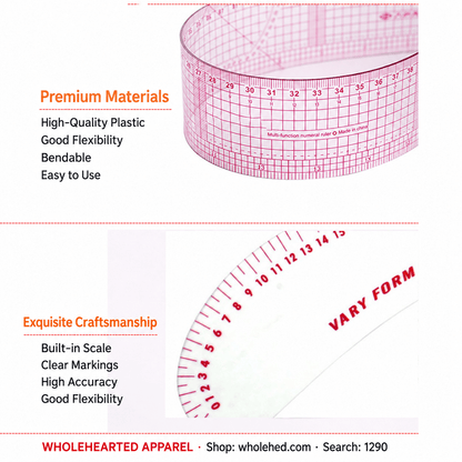 1290★ Large Curve Ruler for Clothing Pattern Making, Garment Drafting and Cutting.