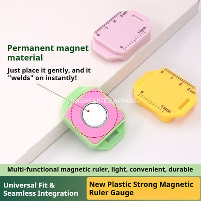 1760★ Nouveau guide de couture magnétique robuste en plastique avec échelle, mini et grand format, accessoire de couture.★
