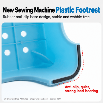 1844★ Pédale de machine à coudre en plastique avec base en caoutchouc antidérapante, stable, silencieuse, confortable et conception robuste