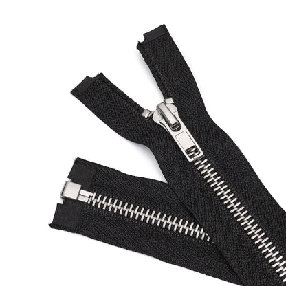 3102  Zipper No. 5 copper metal open tail opening dumb automatic head zinc alloy clothing jacket access control zipper