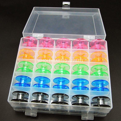 1860★ Colorful Transparent Plastic Bobbins for Brother and Butterfly Domestic Electric Sewing Machines★